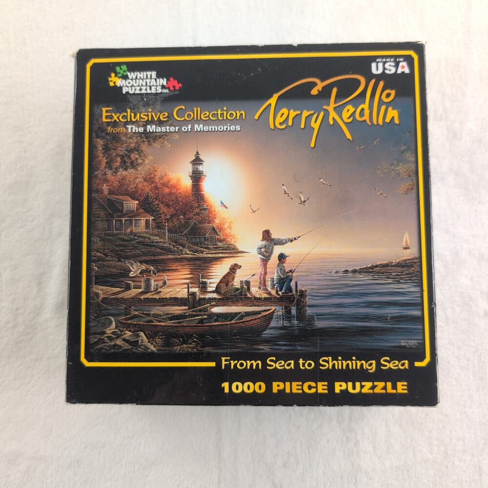 White Mountain From Sea To Shining Sea Terry Redlin 1000 pc Puzzle Made In USA